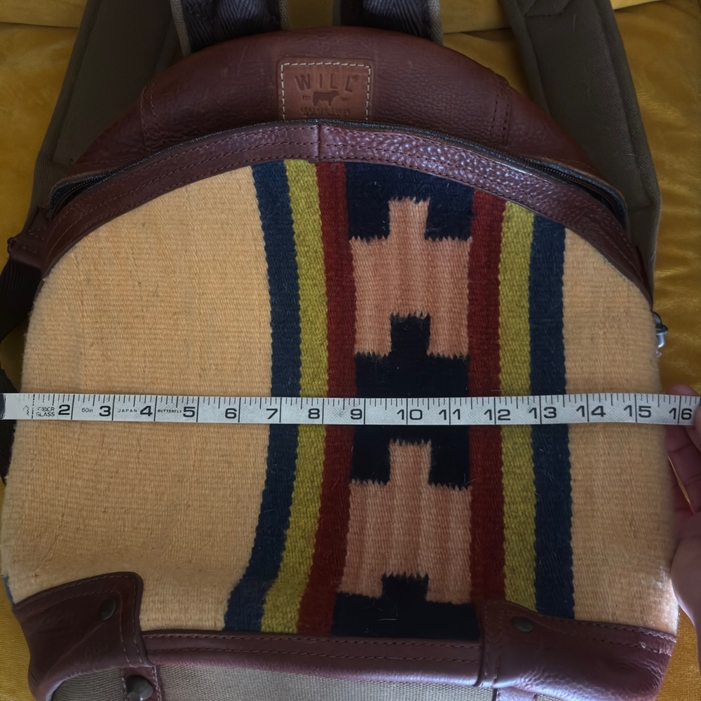 Will Leather Goods Brown and Multicolor Backpack - Picture 7 of 9